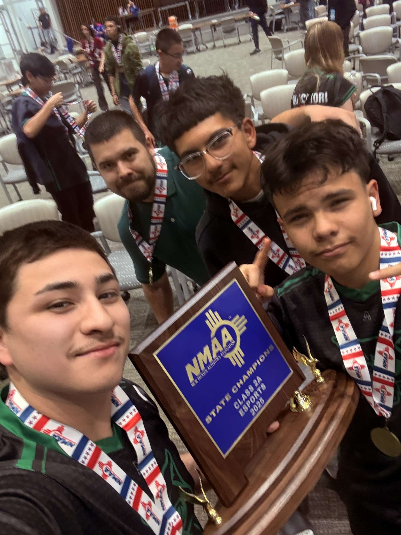 Group photo of the SSBU team at the 2025 NMAA State Championship